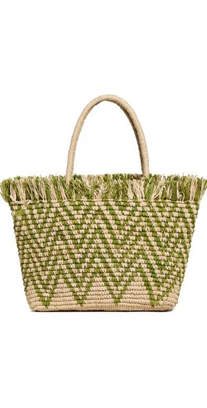 Mar Y Sol Bahia Tote Emerald One Size