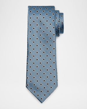 Men's Woven Medallion Tie
