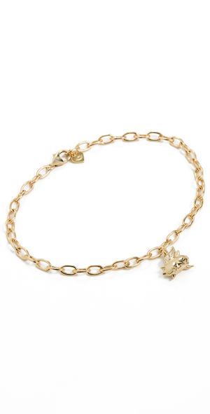 HART Chunky Anklet Chain with Flying Piggy Gold One Size