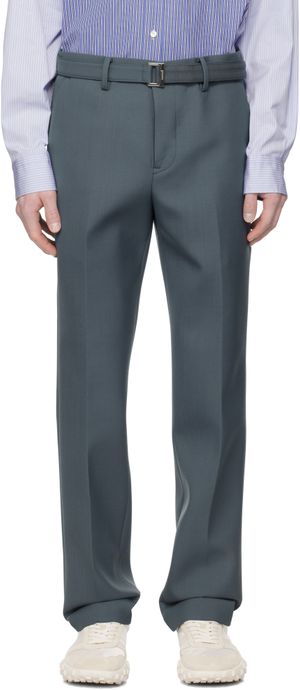 sacai Blue Suiting Bonding Trousers