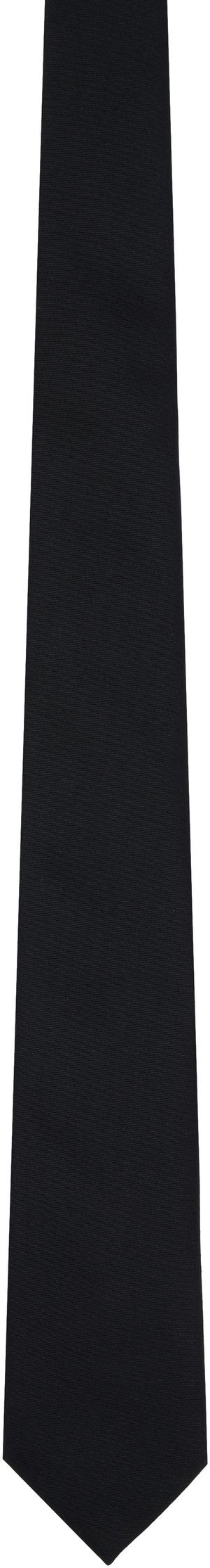 Valentino Garavani Black Wool & Silk Valentie Tie