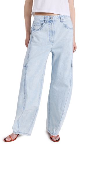Tibi Bleached Denim Sid Jeans Bleached Denim 30
