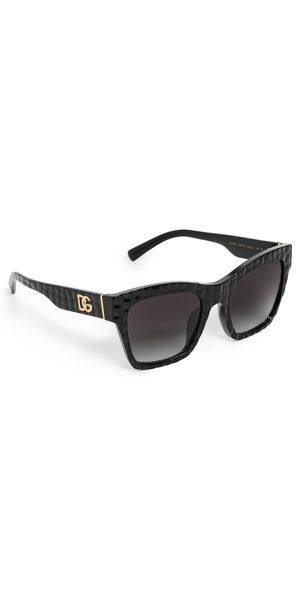 Dolce & Gabbana DG4512 Sunglasses Black Texture Cocco One Size