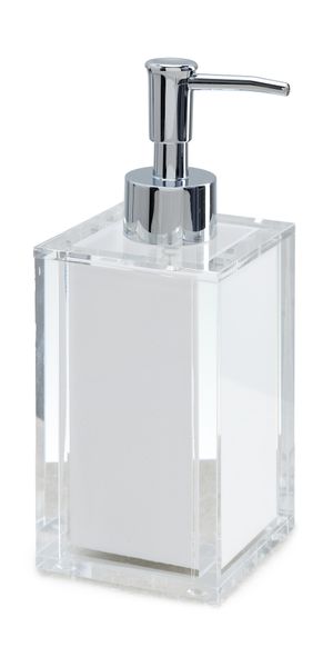 Tizo Design Acrylic Soap Dispenser with White Insert White One Size