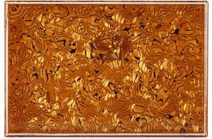 Edie Parker Plateau orange et noir
