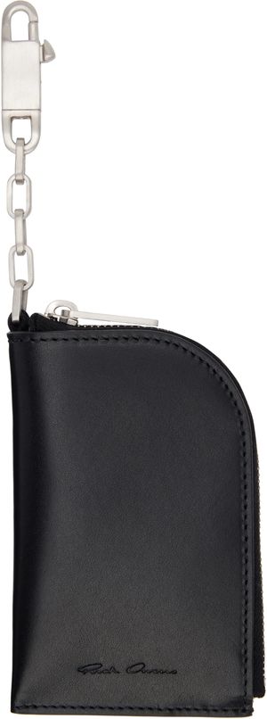 Rick Owens Portefeuille Spalla noir à fermoir homard
