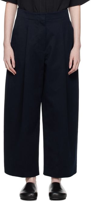 Studio Nicholson Navy Dordoni Trousers