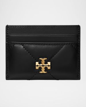 Kira Diamond Quilted Leather Card Case