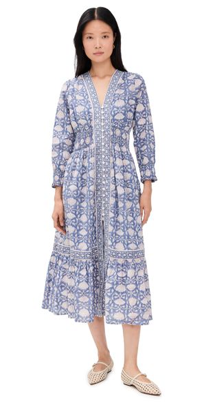 Marea Francesca Dress Blue Indigo Lotus XL