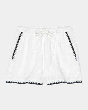 Sunny Embroidered Gauze Shorts
