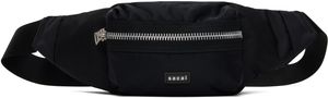 sacai Black Pocket Belt Bag