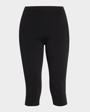 Compact Knit Capri Trousers