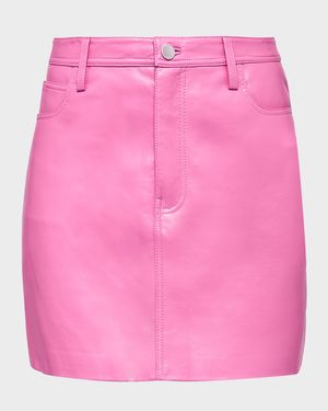 Dixie Recycled Leather Mini Skirt