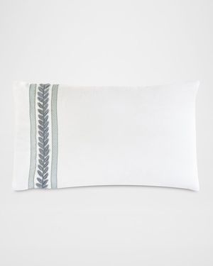 Amberlynn Velvet Leaf Sham, Left Border