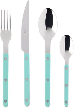 Sabre Green Bistrot Brilliant Flatware Set, 24 pcs
