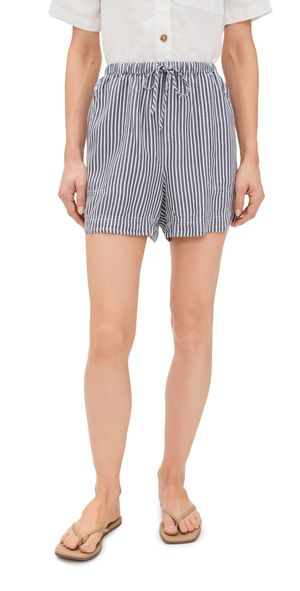 Splendid Ella Stripe Shorts Navy Stripe S
