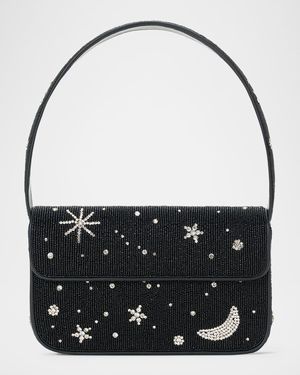 Tommy Beaded Flap Shoulder Bag