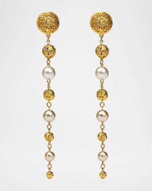 Multi-Drop Dangle Clip Earrings