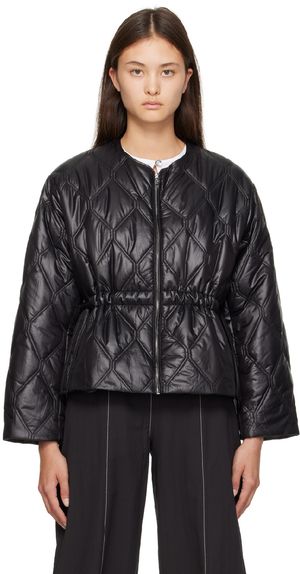 GANNI Black Quilted Jacket
