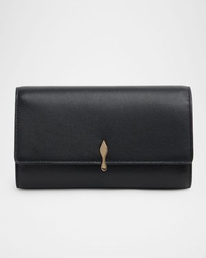 Bettina Nappa Leather Wallet on Chain