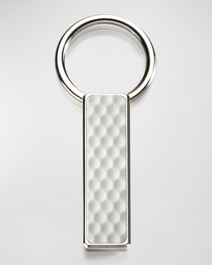 Men's Stainless Steel Golf Ball Easy-Open Key Ring