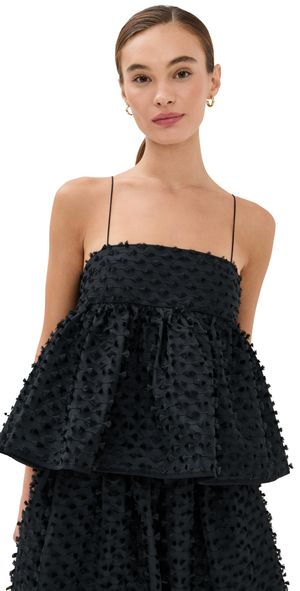 Cecilie Bahnsen Babette Top Black 6