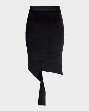 The Alma Draped Bodycon Skirt