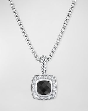 Petite Albion Necklace with Gemstone and Diamonds