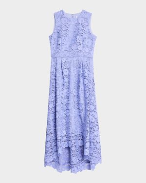 Daniela High-Low Floral Lace Maxi Dress