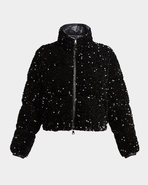 Louvi Sequined Short Down Jacket