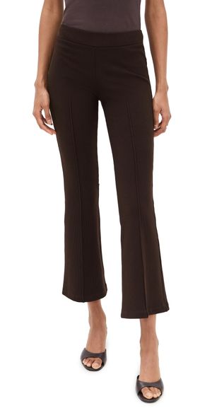 DONNI. Rib Kick Flare Trousers Heather Grey XXL