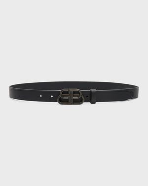 BB Leather Thin Belt