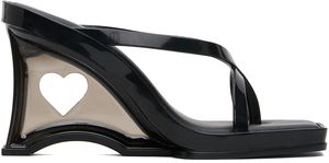 Melissa Black Glass Heel Heeled Sandals