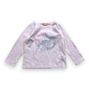 Bonpoint - Seconde Main - T-shirt enfant blanc - 4 ans - Taille 4A - Blanc