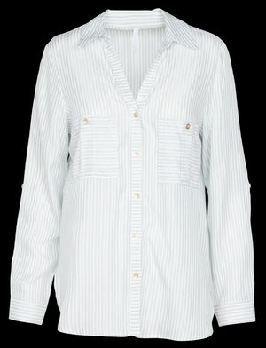 Imperial - Chemise Col V rayée - Taille L - Rose