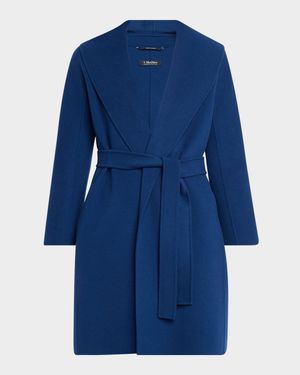 Messi Wool Belted Wrap Coat