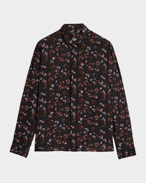 Men's Rodney Kiss-Print Sport Shirt