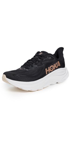 HOKA Clifton 10 Sneakers Black/Rose Gold 7.5