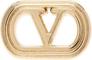 Valentino Garavani Gold Ovalette Metal Earrings