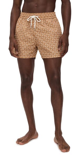 Frescobol Carioca Rio Swim Shorts Almond & Ivory M