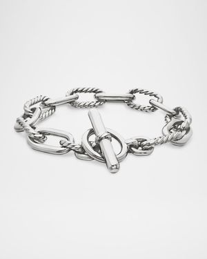 11mm DY Madison Toggle Chain Bracelet in Silver