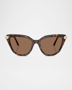 SK6038 Cat-Eye Embellished Sunglasses