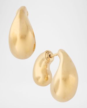 18K Gold Finish Sterling Silver Drop Earrings