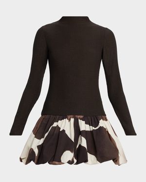 Charley Drop-Waist Bubble Mini Dress