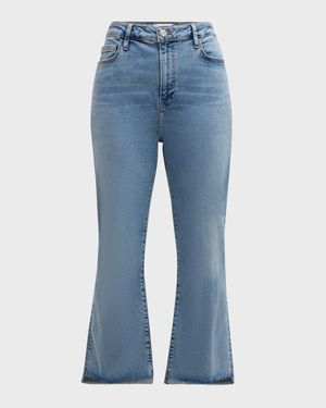 Le Crop Mini Boot Step Fray Jeans