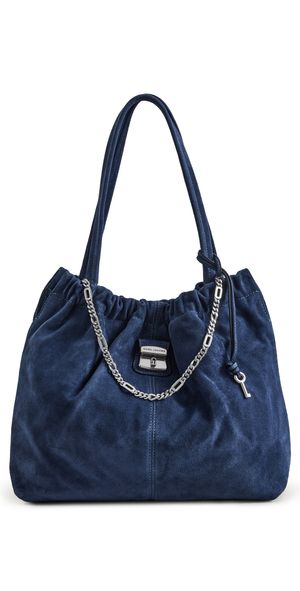 Marc Jacobs The Suede Cristina Tote Navy One Size