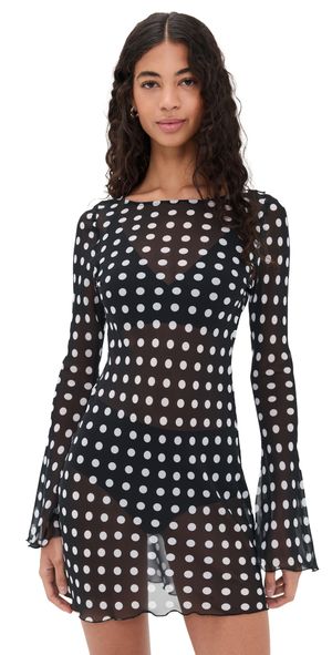 Bella Venice The Britain Dress Black and White Dot L