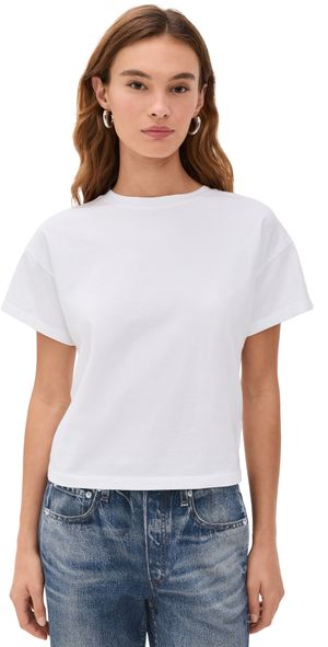 rag & bone Kelly Boxy Jersey Tee White L