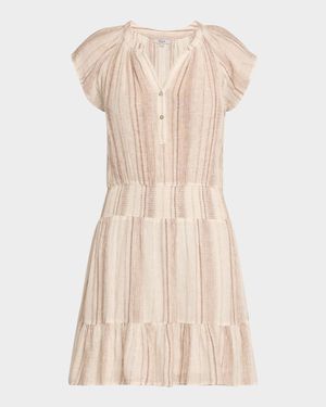 Augustine Striped Mini Dress