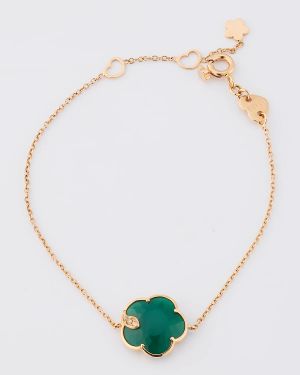 18k Rose Gold Joli Agate Bracelet with Diamonds